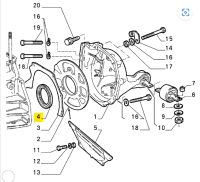 60567606 / 60567605 Alfa Romeo & Fiat & Lancia Wellendichtring Kurbelgehäuse