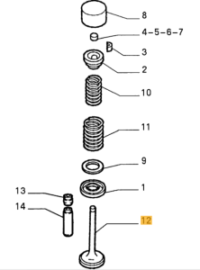 60521575 / 60521576 Alfa Romeo 1.6-1.8 Engine Outlet Valve (Price for One)