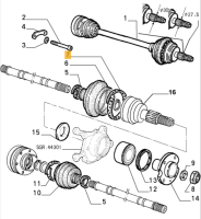 60749592 / 700084 Alfa Romeo 33 (88-90) & Alfasud Support Strap Axle Shaft (Price for One)
