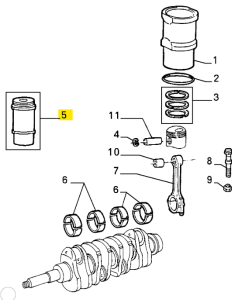 60750018 / 60778497 Alfa Romeo 75 & 90 1.8 Laufbuchse