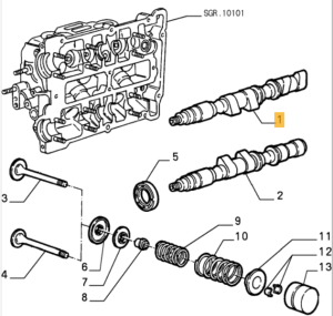 60555660 / 60610542 Alfa Romeo 33 IE & 145/146 1.7 16V Nockenwelle Einlass