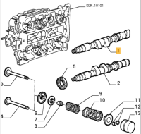 60555660 / 60610542 Alfa Romeo 33 IE & 145/146 1.7 16V Nockenwelle Einlass