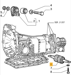 60538618 Alfa Romeo 33 (90-94) Lager Getriebeaufhängung
