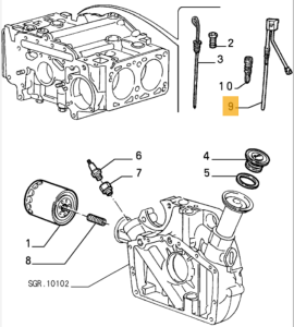 60537356 Alfa Romeo 33 ED.88 1.2/1.3 DC & 1.3/1.5/1.7 AS Oil Dipstick
