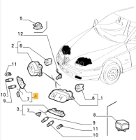 60608139 Alfa Romeo GTV Spider 916 (98-05) Nebelscheinwerfer rechts