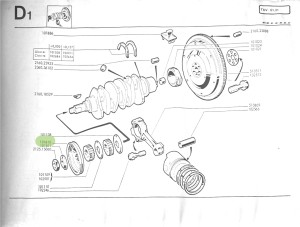 101810 Alfa Romeo Alfasud Riemenscheibe Kurbelwelle vorne