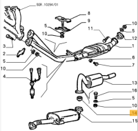 60777701 / 60515611 Alfa Romeo Spider 105/115 Abgasrohrdichtung
