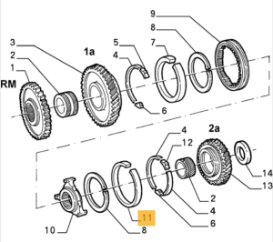 60567069 Alfa Romeo 33 Synchronring 2. Gang