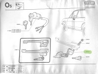 60748424 / 700364 Alfa Romeo Alfasud Lock Cylinder with Key Front Door