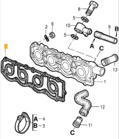 60558499 / 60512920 Alfa Romeo 75 & 164 2.0 TS Intake Manifold Seal Gasket