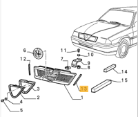 60545435 Alfa Romeo 33 (90-94) Dichtung Kühlergrill links