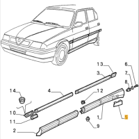 60561755 Alfa Romeo 33 IE 8/16V Kappe Seitenschweller rechts