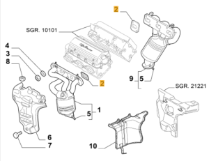 60573536 Alfa Romeo & Lancia Abgaskrümmerdichtung