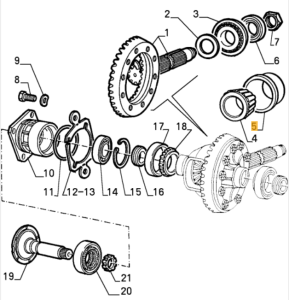 60564304 Alfa Romeo 145/146 1.3/1.6/1.7 & 33 (90-94) Distanzring Getriebe