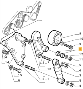 60561382 Alfa Romeo 164 (92-97) 3.0 V6 & USA Lager Riemenspanner