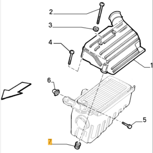 60621137 Alfa Romeo 145/146 & 155 Dichtung Luftfilter