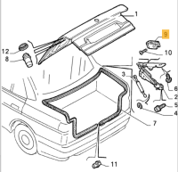 60560753 Alfa Romeo 155 Clip Trunk Lid
