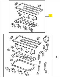 60777615 Alfa Romeo 155 1.7/1.8/2.0 TS & 164 2.0 TS Zylinderkopf Dichtung Set