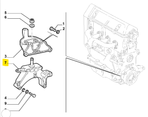 51744319 Fiat Doblo Bearing Suspension