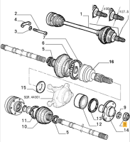60501297 Alfa Romeo 33 (88-90) Mutter Antriebswelle
