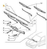 7767139 Alfa Romeo 155/145/146 & Fiat Wischerarm vorne rechts