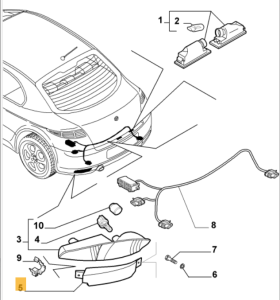 71736470 Alfa Romeo GT 937 Verkleidung Rückleuchte