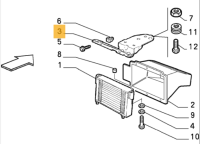 60614167 Alfa Romeo GTV Spider 916 Halter Ölkühler