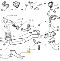 60599398 Alfa Romeo 156/GTV 916 & Lancia Bracket Exhaust