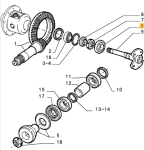 60547722 / 13563200700 Alfa Romeo 33 Carb/ED.88 & Spider 105/115 Radlager hinten außen