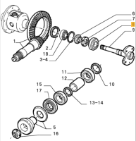 60547722 / 13563200700 Alfa Romeo 33 Carb/ED.88 & Spider 105/115 Radlager hinten außen