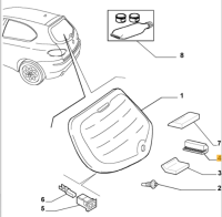 46754687 / 60695774 Alfa Romeo 147/Brera 939/GT 937 & Fiat & Lancia Dowel Windscreen/Rear Window (Price for One)