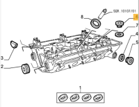 60573441 Alfa Romeo & Fiat Croma Schraube Ölwanne/Kurbelgehäuse (Preis je Stück)
