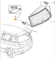 60608997 Alfa Romeo 145/146/156/159/166 & Lancia Kappa/Thesis Clip Rear Window/Side Window/Windscreen (Price for One)