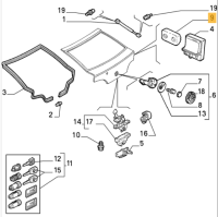 60622597 Alfa Romeo 146 (95-99) & 33 Kontakt Kofferraum (Preis je Stück)
