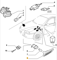 60686517 Alfa Romeo 147/156 & Lancia Seitenblinker links