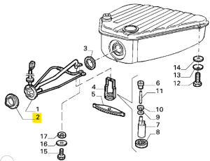 60521418 / 116003222001 Alfa Romeo 116 & 75 Tankring