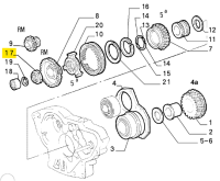60521170 / 116001358703 Alfa Romeo 116 & 75/RZ/SZ Mutter Wechselgetriebe