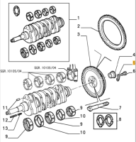 60521115 / 116000240201 Alfa Romeo 75 & Alfetta/GTV 116 Schwungplättchen Kurbelwelle
