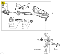 60521263 Alfa Romeo 75 & 116 Gummi Nachlaufstrebe vorne oben außen