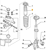 60650551 Alfa Romeo 147 & 156 & GT 937 Staubmanschette Stoßdämpfer vorne
