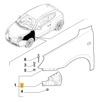 50509198 Alfa Romeo Mito Halter Kotflügel rechts