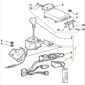 71739428 Alfa Romeo 166 Gehäuse Schaltung