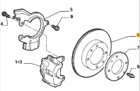46427949 Alfa Romeo 145/146 & Fiat Bremsscheibe 284x22 vorne