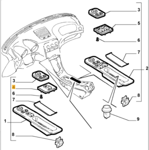 156016823 Alfa Romeo 156 (1997-2002) Schalter Nebelscheinwerfer