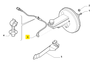 1350036080 Fiat Nuovo Ducato 2006 (06-14) Unterdruckschlauch Bremssystem