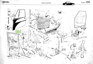116085582902 Alfa Romeo Alfetta 1.6/1.8/2.0 116 Front Window Seal Gasket LH