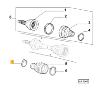 46307476 Alfa Romeo 147 & 156 Clamp Drive Shaft