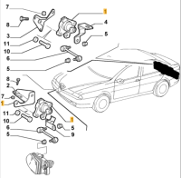 60684903 Alfa Romeo 166 & Mito (2008-2013) Schalter Leuchtweitenregulierung hinten