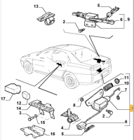 60619821 Alfa Romeo 166 Zentralverriegelung Heckklappe