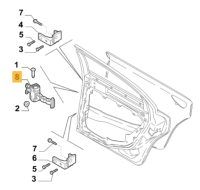 50510941 Alfa Romeo 159 939 Türbremse hinten